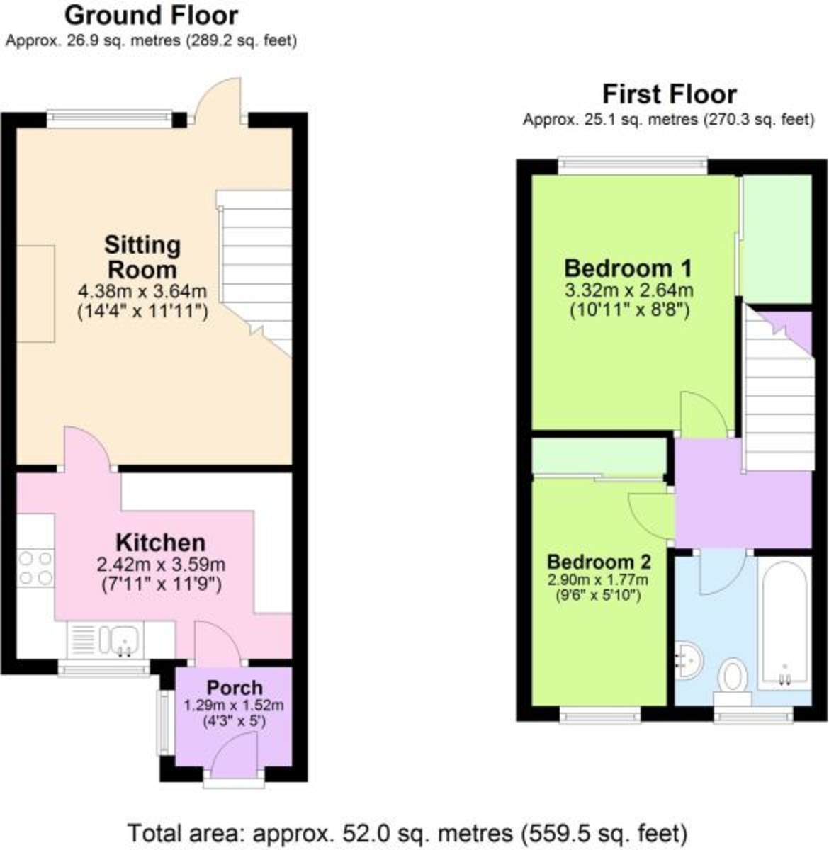 Floorplans For Located Near The Moor in Hawkhurst