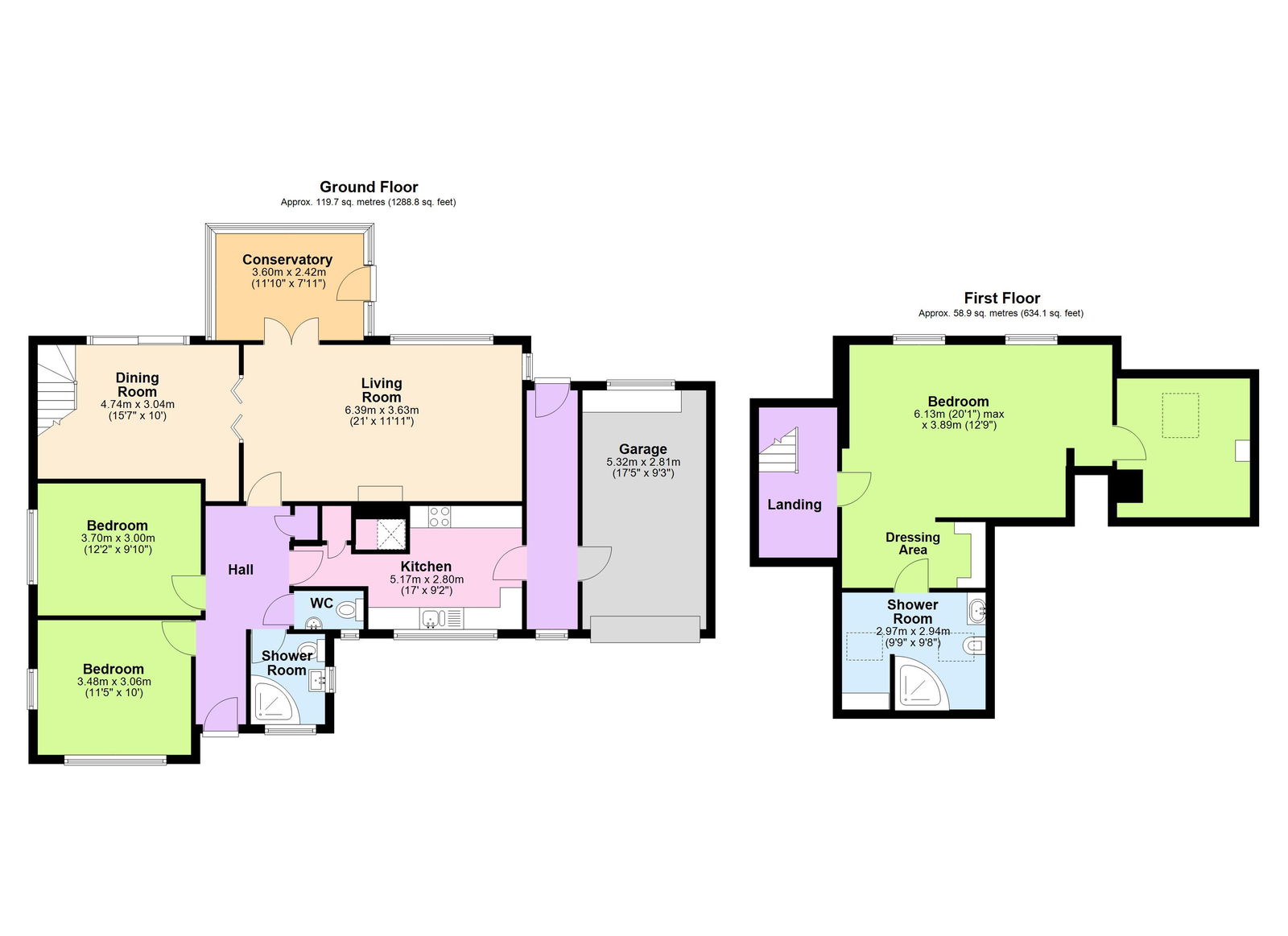 Floorplans For Oaklands, Hawkhurst