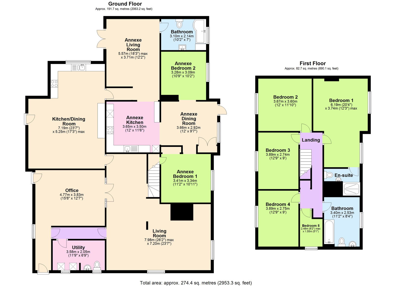 Floorplans For 2953sqft Family Home In Hurst Green