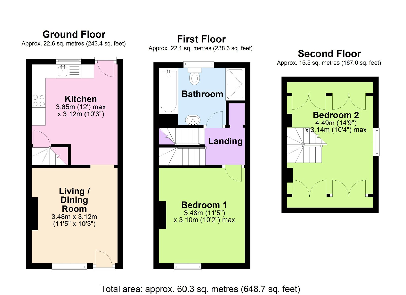 Floorplans For Ideally Located to Hawkhurst Village