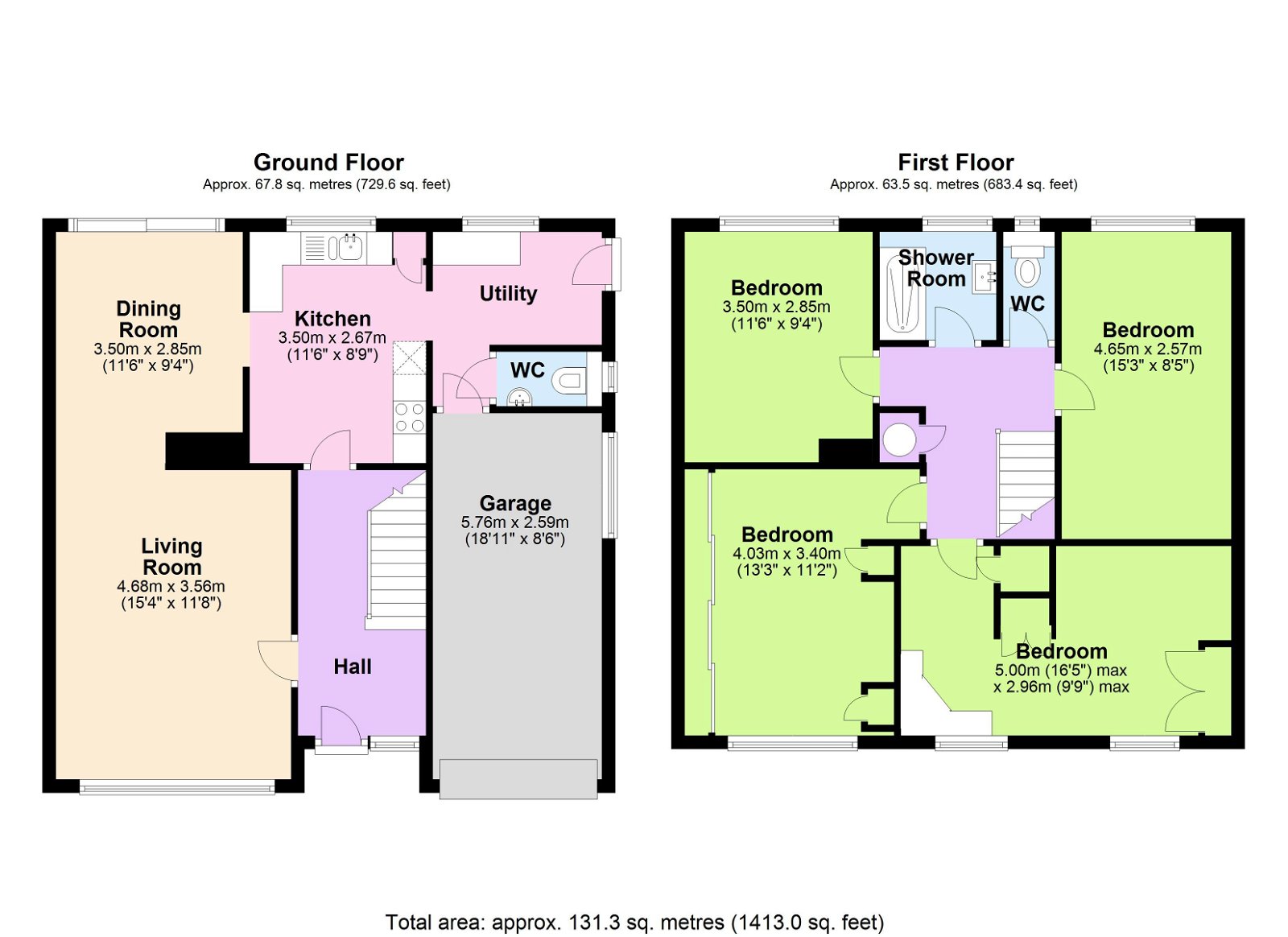 Floorplans For Available With No Onward Chain in Staplehurst