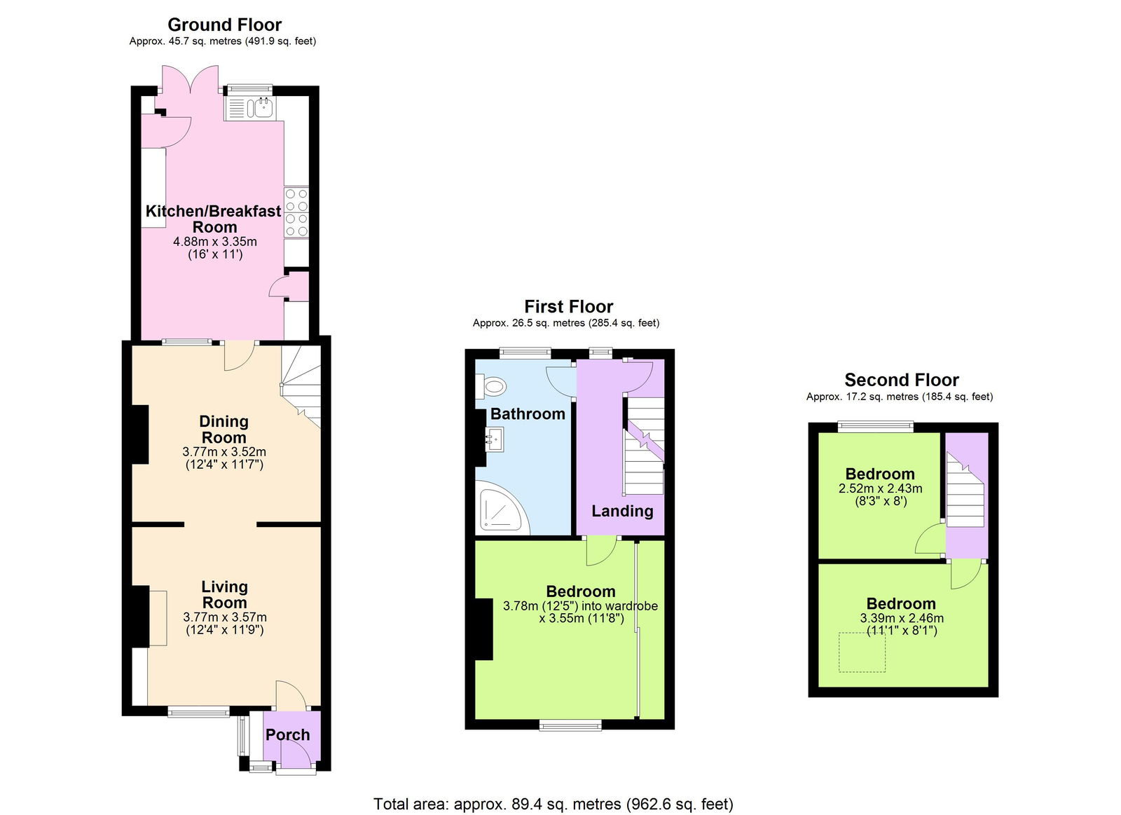 Floorplans For Available With No Onward Chain In Hawkhurst