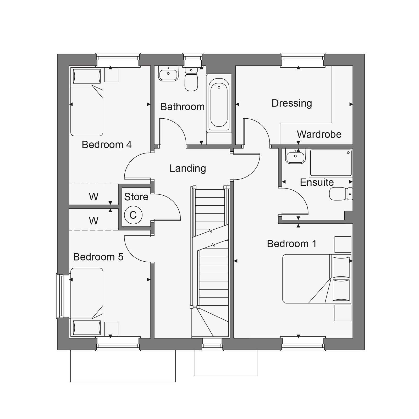 Floorplans For Highgate Hill, Hawkhurst, TN18 4LS