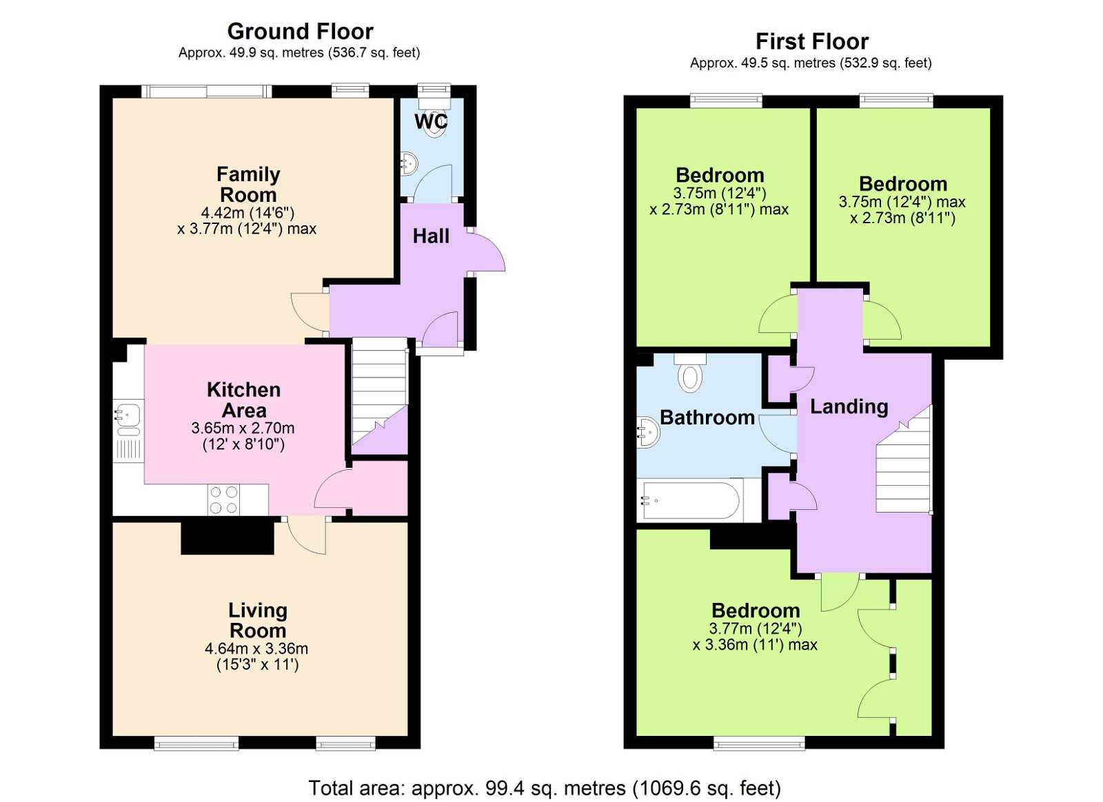 Floorplans For With A 200ft Garden In Gills Green Hawkhurst