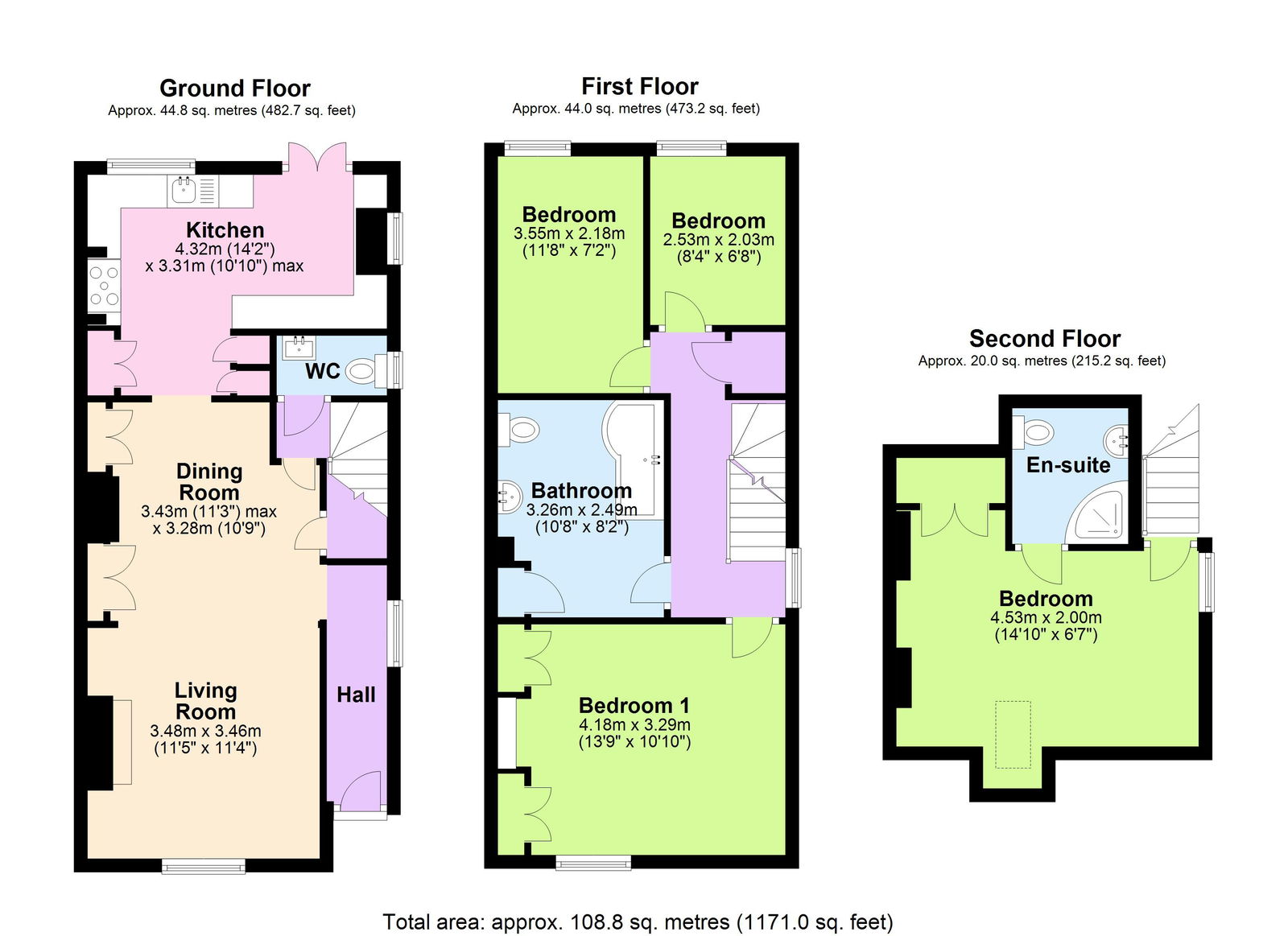 Floorplans For Walking Distance To Etchingham Main Line Station