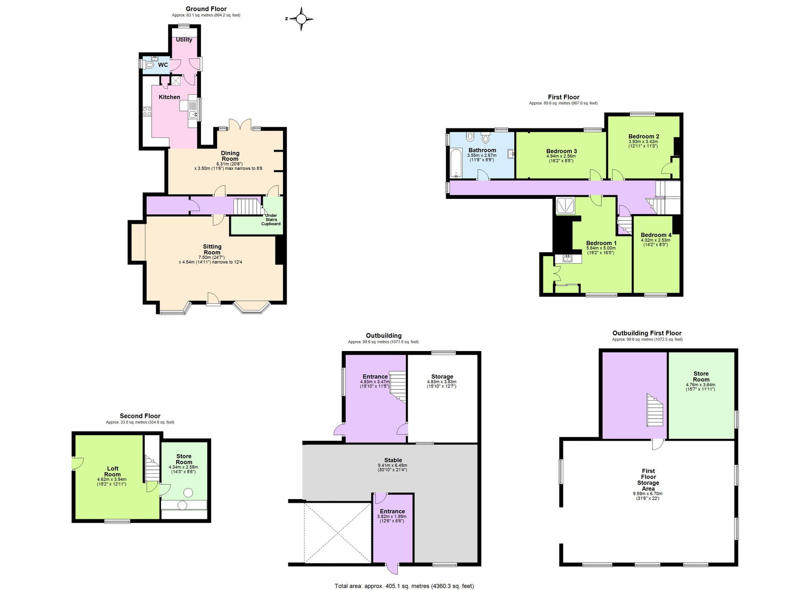 Floorplans For With A Detached Two Storey Barn In Staplehurst