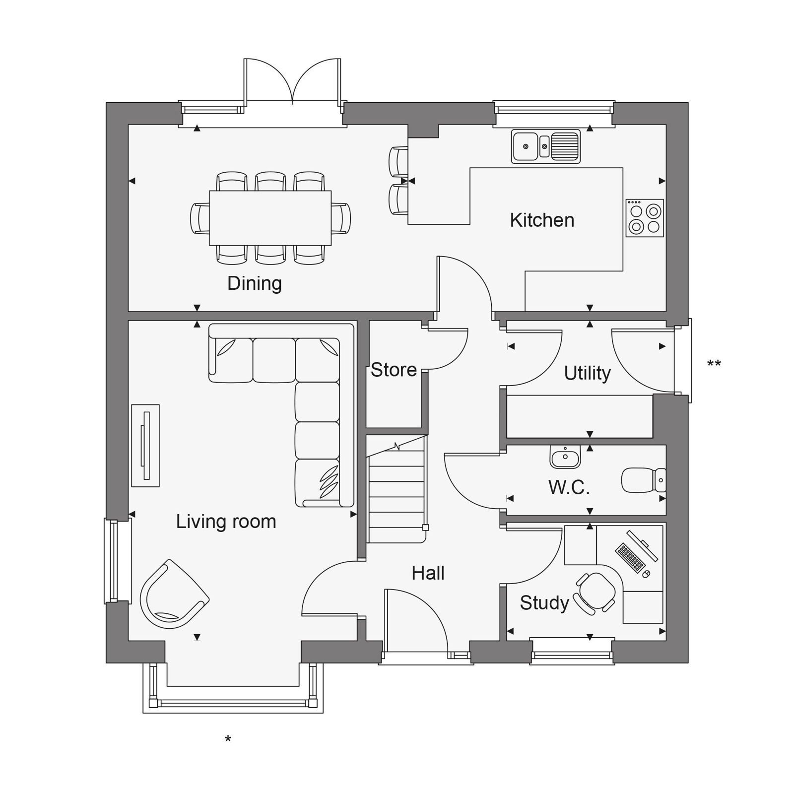 Floorplans For New Home In The Centre Of Hawkhurst