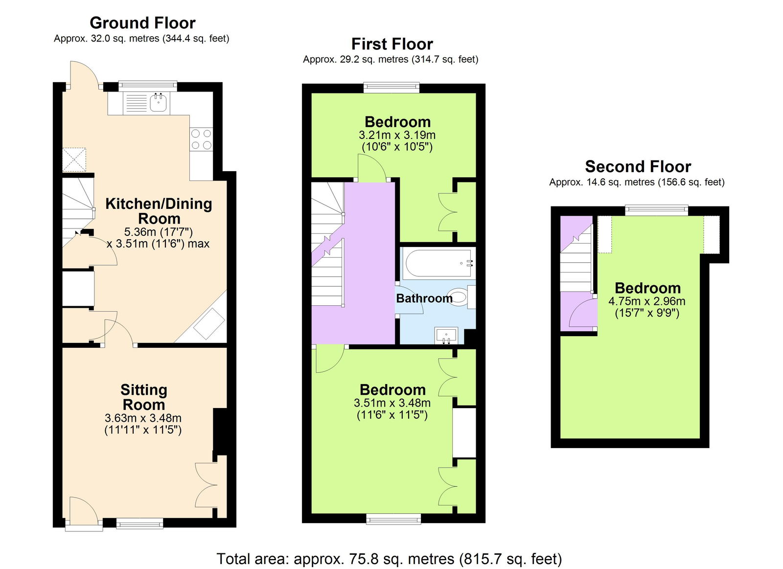 Floorplans For With South Facing Garden in Goudhurst